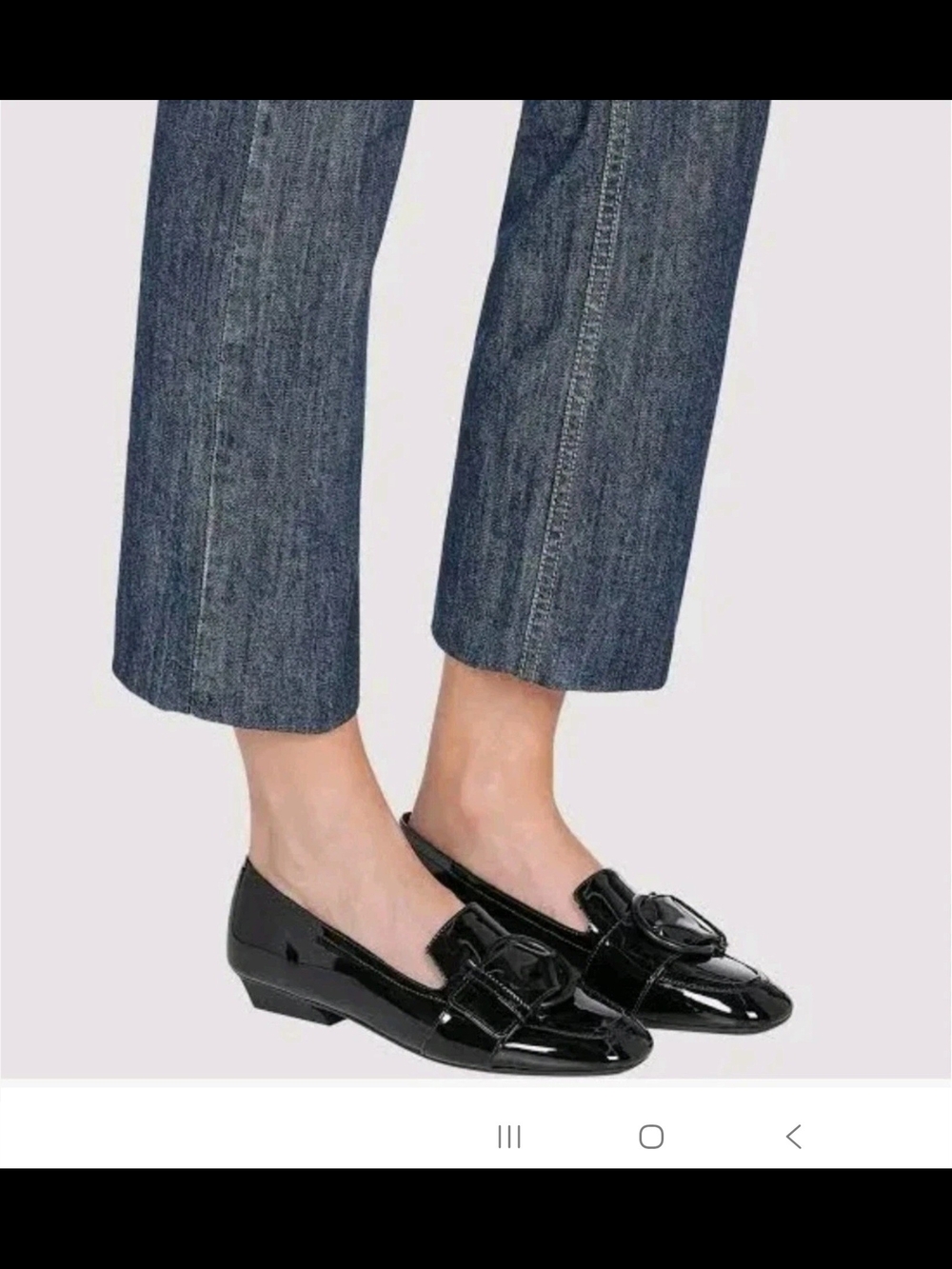 Salvatore Ferragamo Women's Black BONNIE LOAFERS Patent Shiny LEATHER SIZE 8.5 C